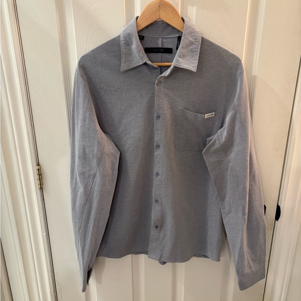 Joe's Jeans Light Gray Casual Button Down Shirt